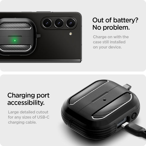 כיסוי ל-Galaxy Buds 3 Pro / 3 מבית Spigen Rugged Armor